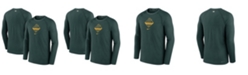 Nike Men's Green, Oakland Athletics Game Authentic Collection Performance Raglan Long Sleeve T-shirt